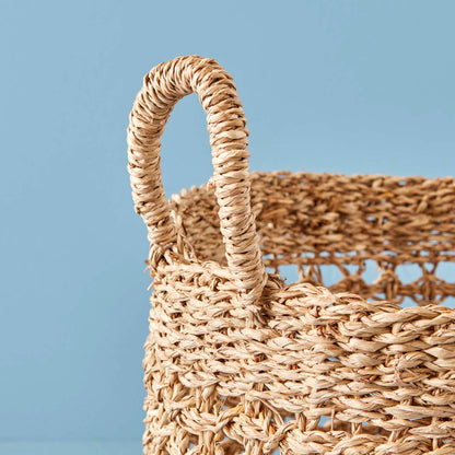 Carland Hasır Dekoratif Sepet Naturel (33x27 cm) - 38x29 cm - NATUREL - 2