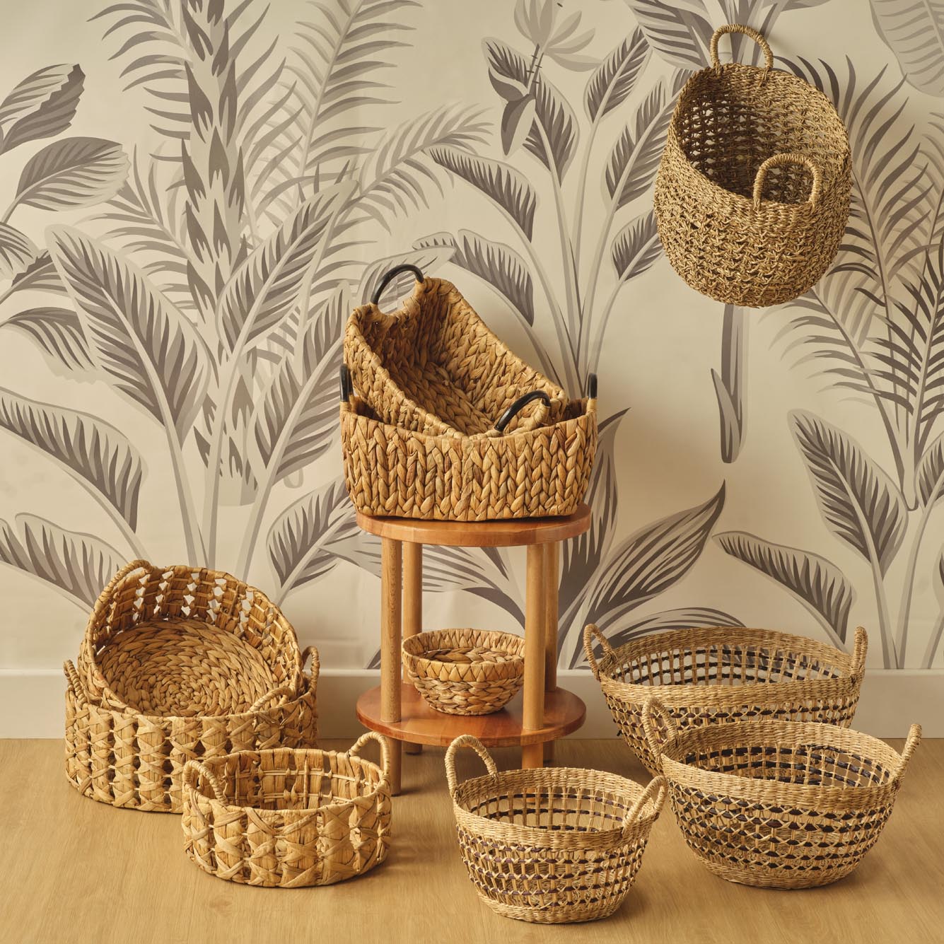 Carland Hasır Dekoratif Sepet Naturel (33x27 cm) - 38x29 cm - NATUREL - 3