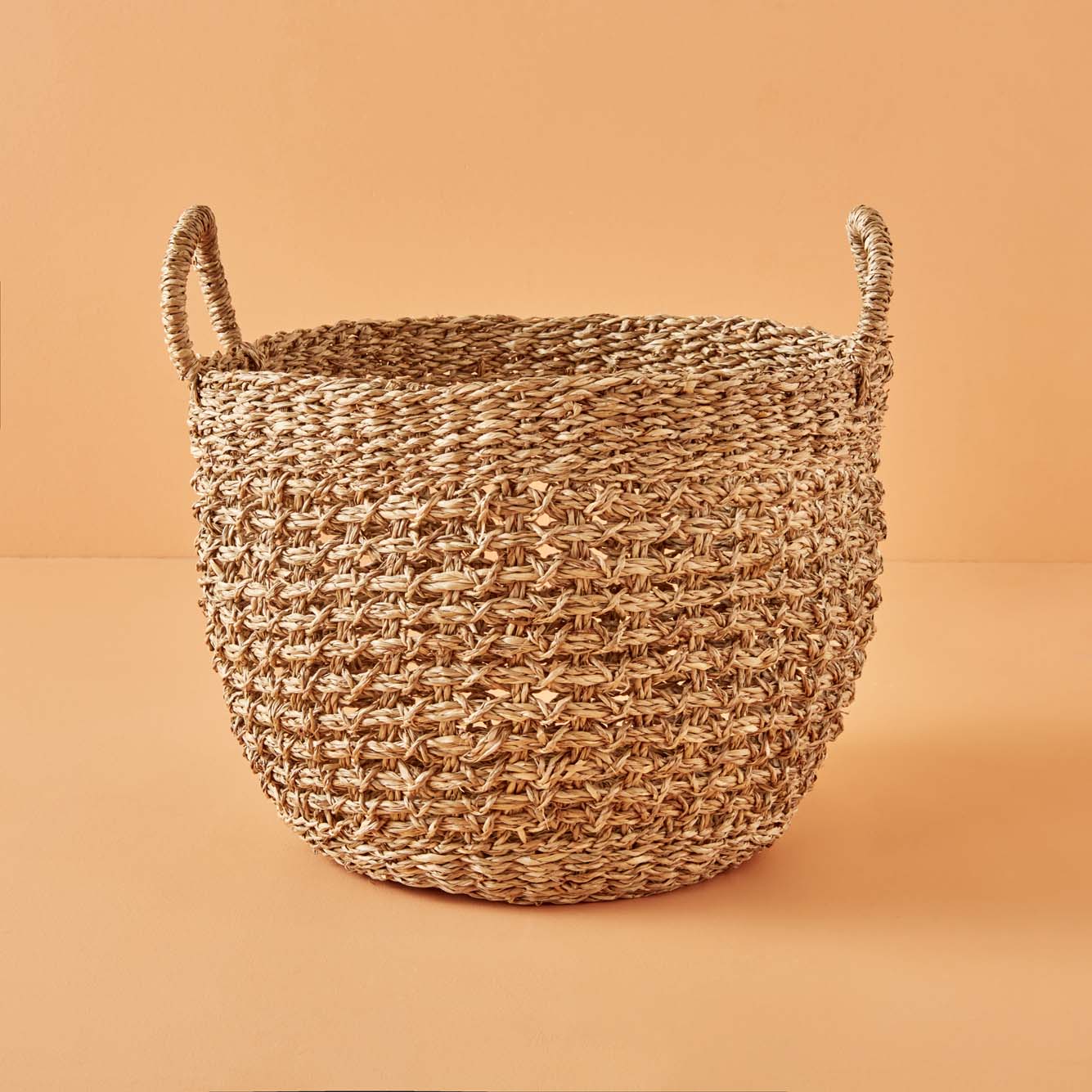Carland Hasır Dekoratif Sepet Naturel (33x27 cm)