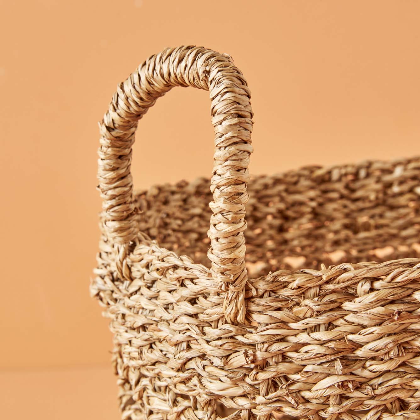 Carland Hasır Dekoratif Sepet Naturel (33x27 cm) - 2