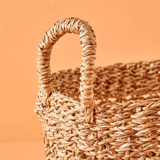 Carland Hasır Dekoratif Sepet Naturel (33x27 cm) - 2