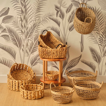 Carland Hasır Dekoratif Sepet Naturel (33x27 cm) - 3