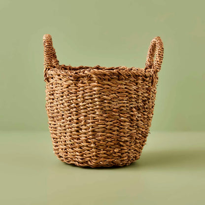 Lissa Hasır Dekoratif Sepet Naturel (33x26 cm)