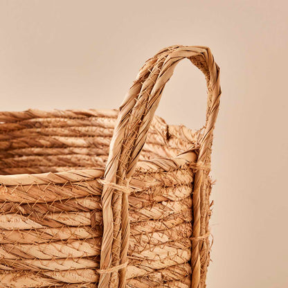Laris Hasır Dekoratif Sepet (25x21 cm) - 35x27 cm - NATUREL - 2