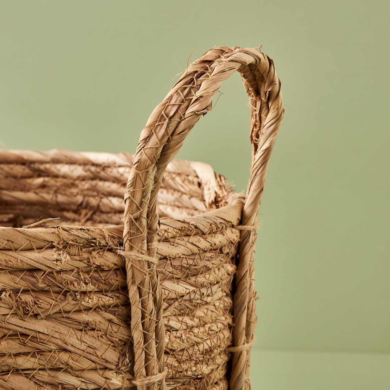 Laris Hasır Dekoratif Sepet (25x21 cm) - 31x23 cm - NATUREL - 2