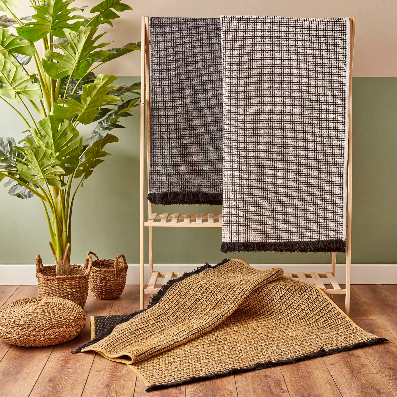 Petite Tile Kilim Antrasit (120x180 cm) - 160x230 cm - ANTRASİT - 5