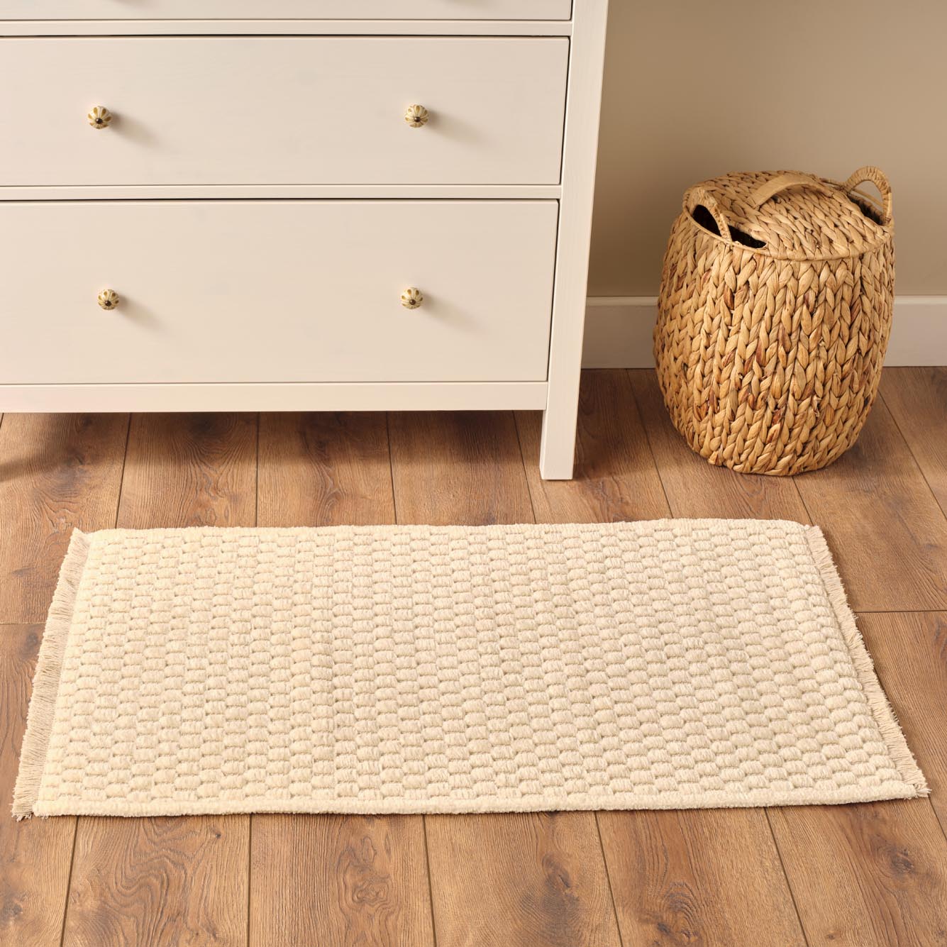 Honeycomb Kilim Bej (80x150 cm) - 60x100 cm - KREM - 2