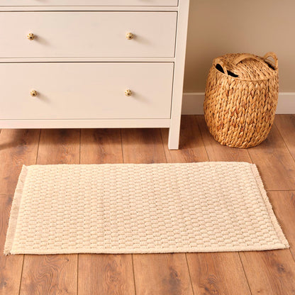 Honeycomb Kilim Bej (80x150 cm) - 60x100 cm - KREM - 2