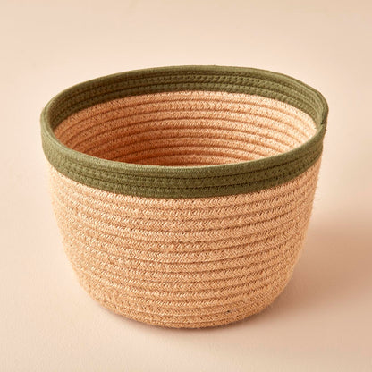 Windy İki Renk Sepet Naturel (33x25 cm)