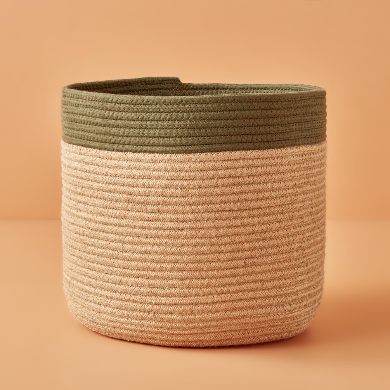 Windy İki Renk Sepet Naturel (33x25 cm)