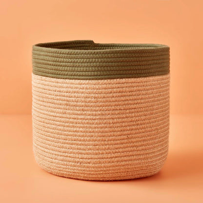 Windy İki Renk Sepet Naturel (33x25 cm)
