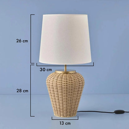 Kerris Rattan Abajur Naturel (13x28 cm) - 7