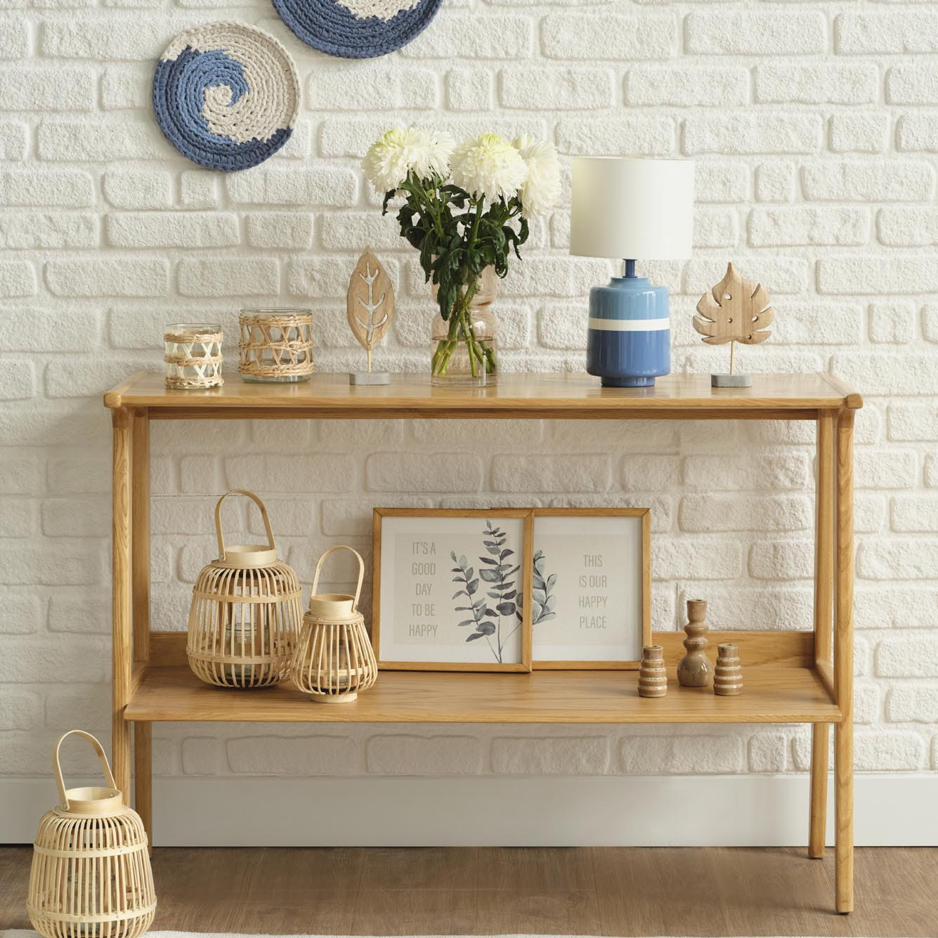 Willand Abajur Krem (18x15 cm) - MAVİ - 18x15 cm - 4