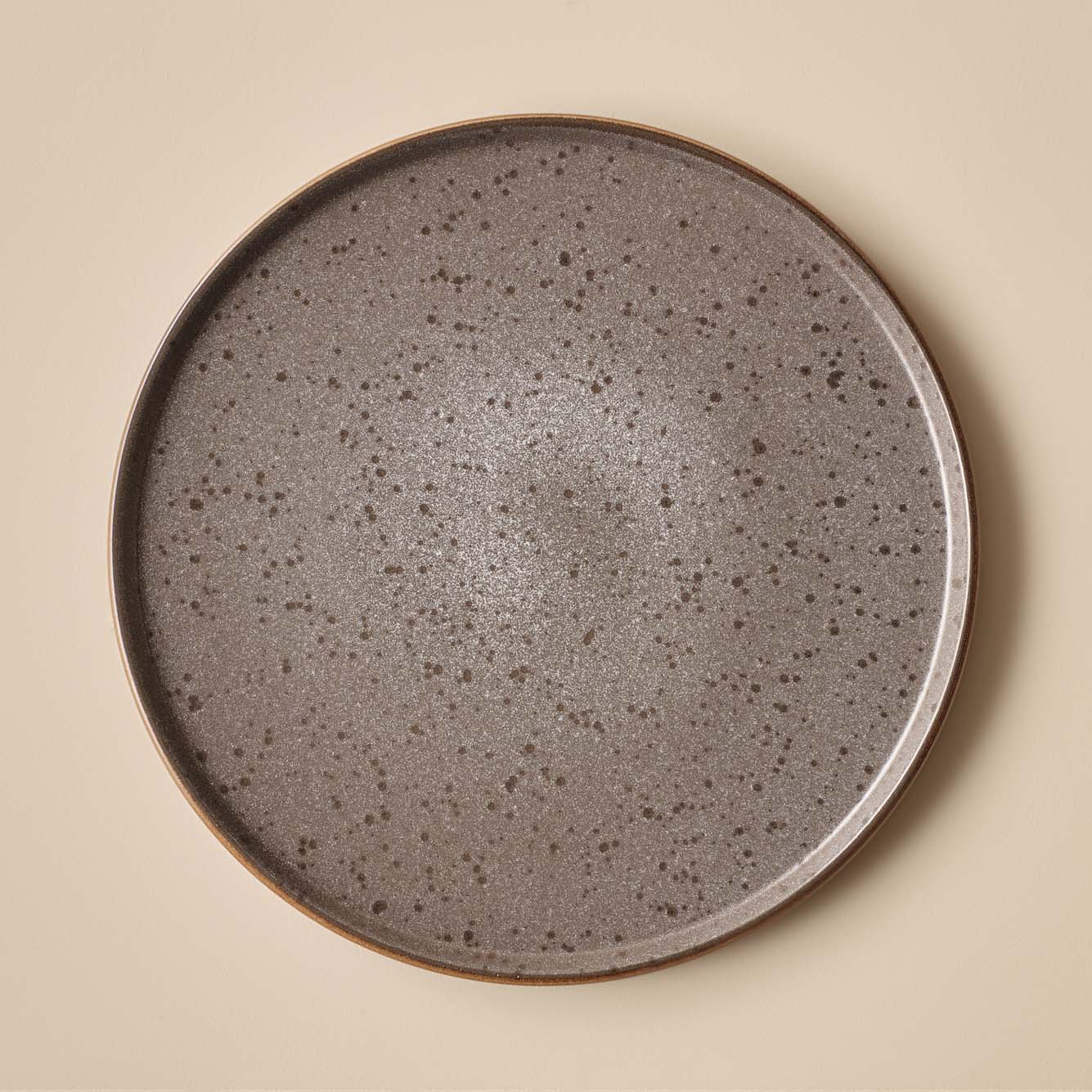 Guarda Stoneware Servis Tabağı Gri (27 cm)