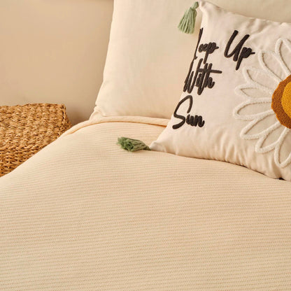 Stripe %100 Pamuk - 150x220 cm - NATUREL - 2