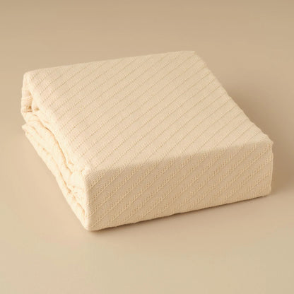 Stripe %100 Pamuk - 150x220 cm - NATUREL - 3