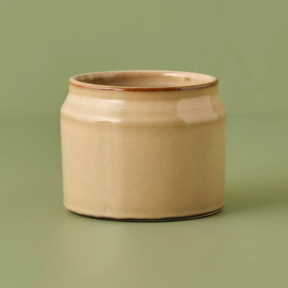 Cove Porselen Saksı Krem (11x9 cm)