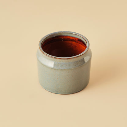 Cove Porselen Saksı Krem (11x9 cm) - MAVİ - 11x9 cm - 2