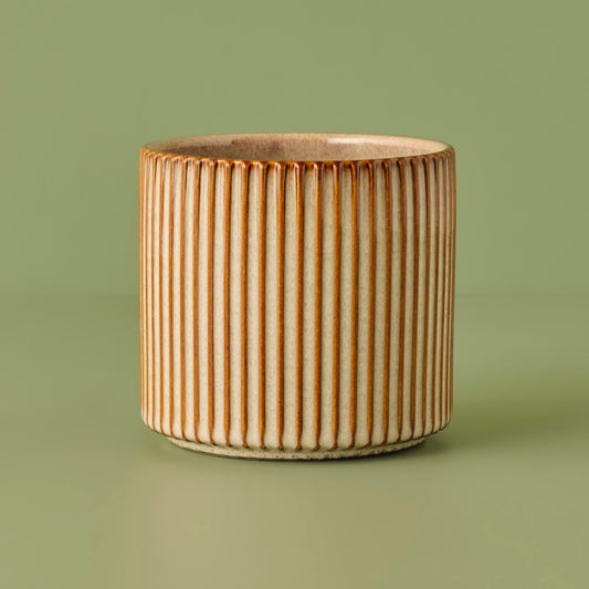Chance Seramik Saksı Krem (14,5x13 cm)