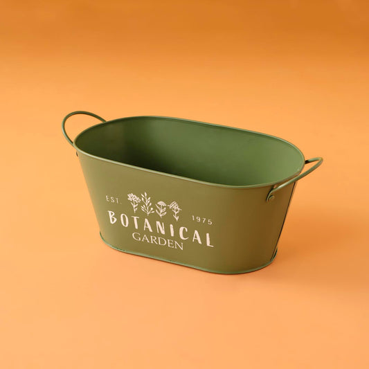 Botanical Metal Kutu Yeşil (26,3x16,5x12 cm)