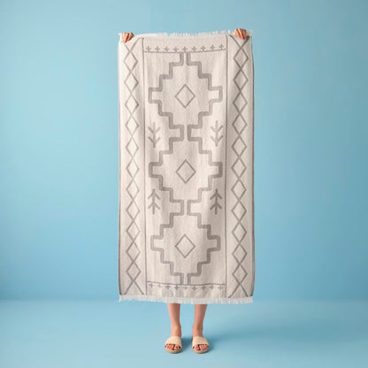 Carna Plaj Havlusu Kırmızı (75x150 cm) - KOYU GRİ - 75x150 cm - 2