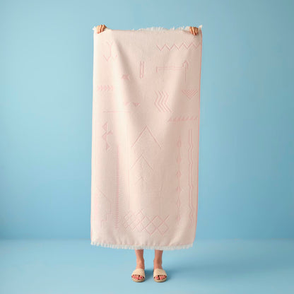 Luino Plaj Havlusu Kırmızı (75x150 cm) - PEMBE - 75x150 cm - 2
