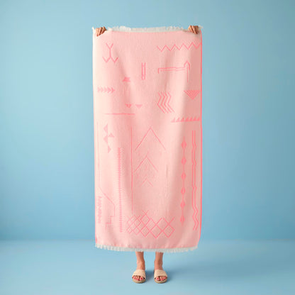 Luino Plaj Havlusu Kırmızı (75x150 cm) - NEON PEMBE - 75x150 cm - 2