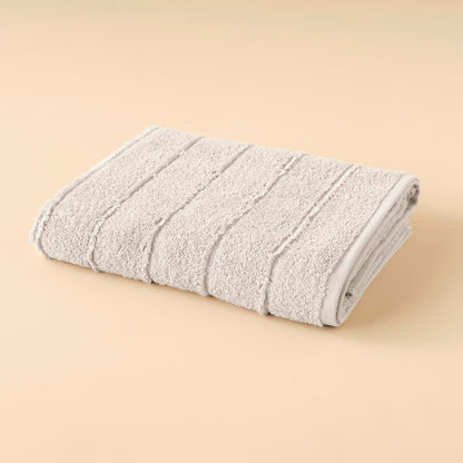 %100 Pamuk Cute Stripes Banyo Havlusu Gri (70x120 cm)