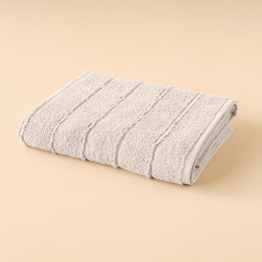 %100 Pamuk Cute Stripes Banyo Havlusu Gri (70x120 cm)