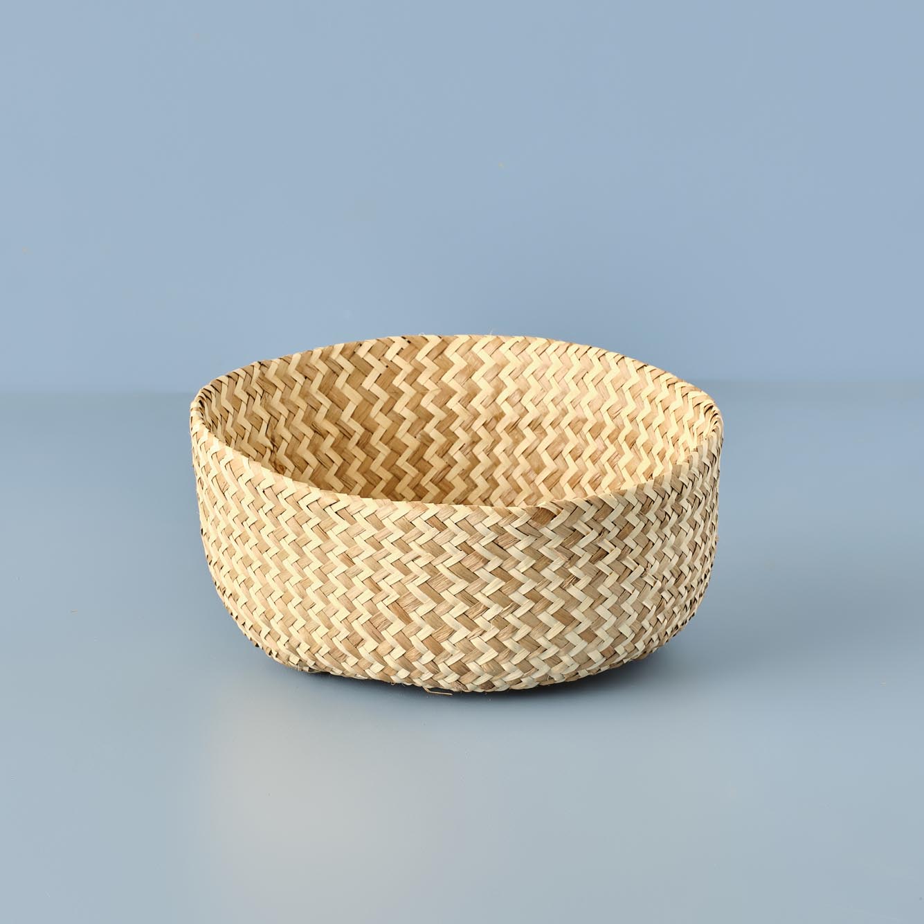 Bloss Katlanır Hasır Sepet Naturel (30x24 cm) - 40x32 cm - NATUREL - 3