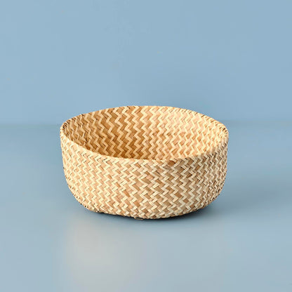 Bloss Katlanır Hasır Sepet Naturel (30x24 cm) - 40x32 cm - NATUREL - 3
