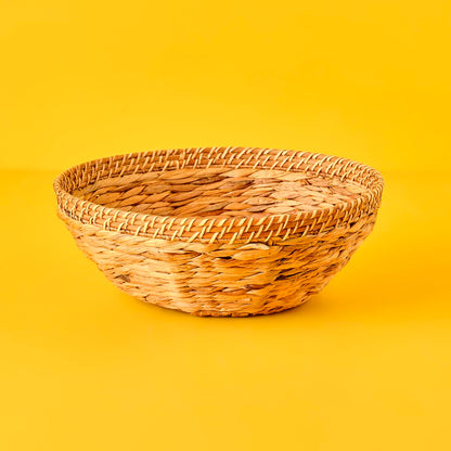 Adel Yuvarlak Su Sümbülü Sepet Naturel (28x10 cm)