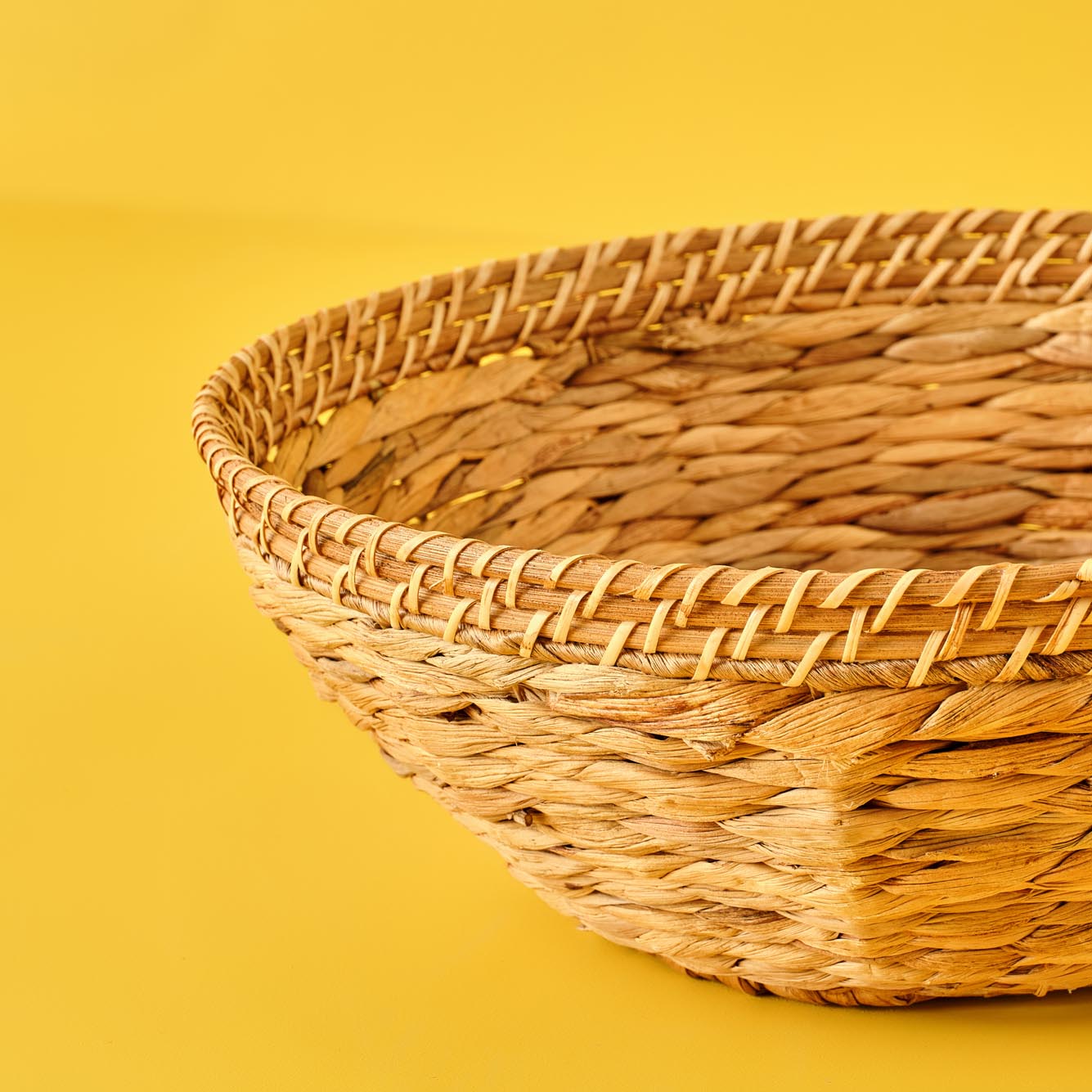 Adel Yuvarlak Su Sümbülü Sepet Naturel (28x10 cm) - 38x14 cm - NATUREL - 2