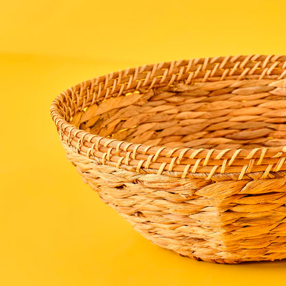 Adel Yuvarlak Su Sümbülü Sepet Naturel (28x10 cm) - 38x14 cm - NATUREL - 2