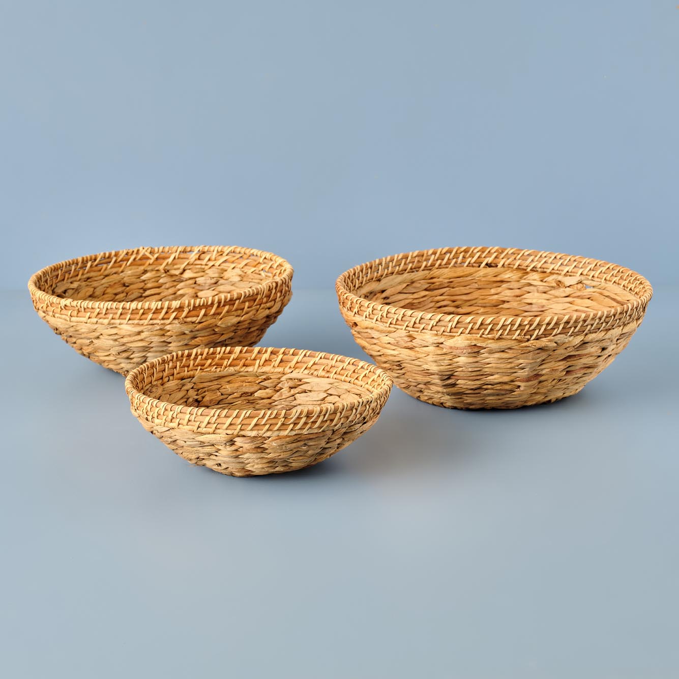 Adel Yuvarlak Su Sümbülü Sepet Naturel (28x10 cm) - 38x14 cm - NATUREL - 3