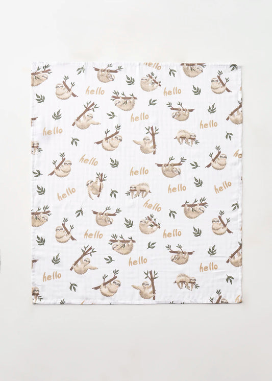 %100 Pamuk Sloth Müslin Pike Bej (90x100 cm)