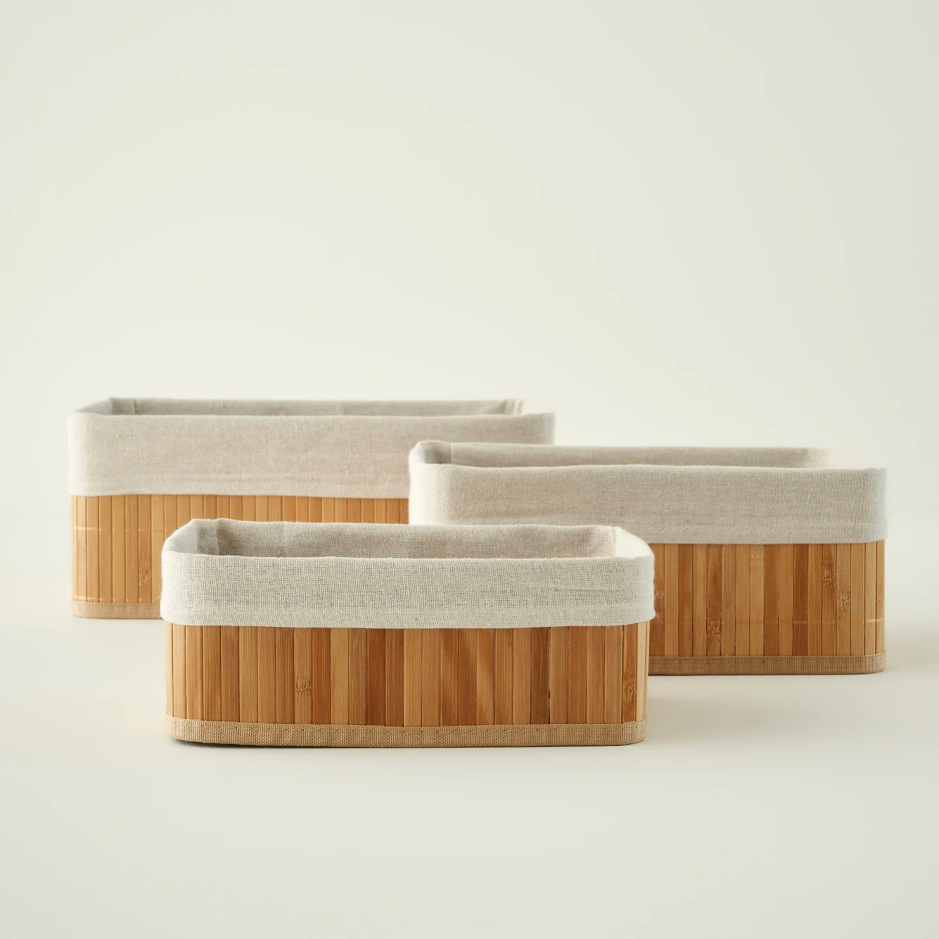 Bres Bambu Düzenleyici Kutu Naturel (37x26x15 cm) - 27x17x10 cm - NATUREL - 5