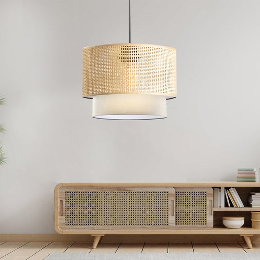 Bambu Rattan Sarkıt Bej (30x20x70 cm)