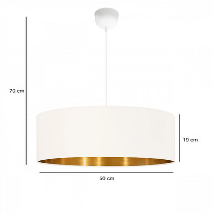 Gold Sarkıt Avize Krem (50x19x80 cm) - 3