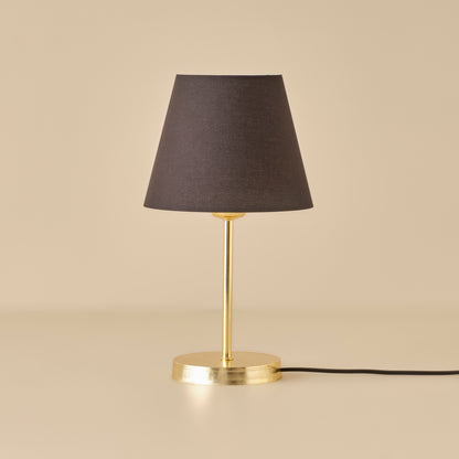 Gold Krem Başlıklı Abajur (13x13x37 cm)