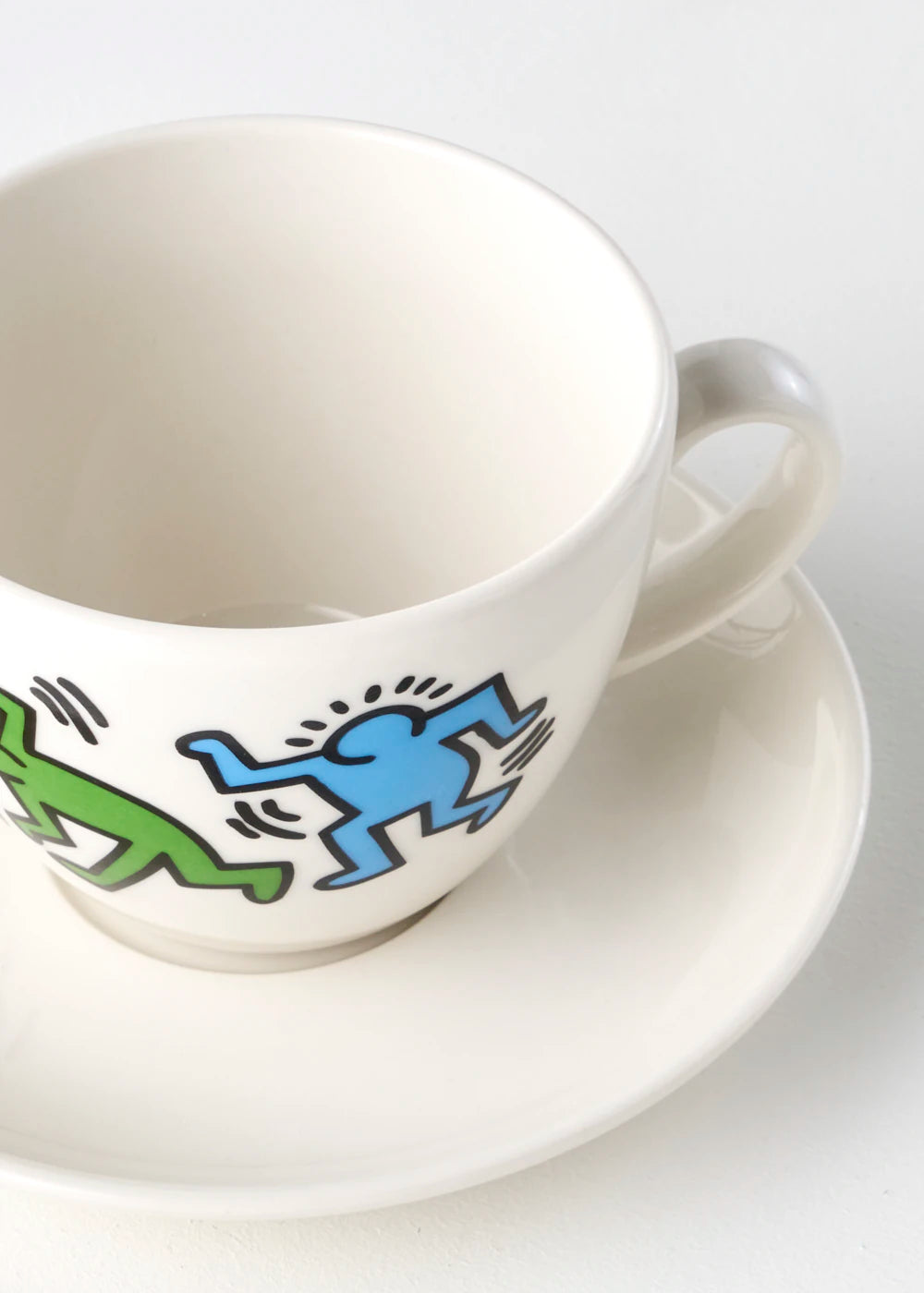 Keith Haring Colored Porselen 2'li Çay Fincanı Seti (220 cc) - 4