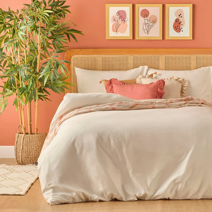%100 Pamuk Saten Supreme Basic Super King Size Nevresim Seti (260x240 cm)