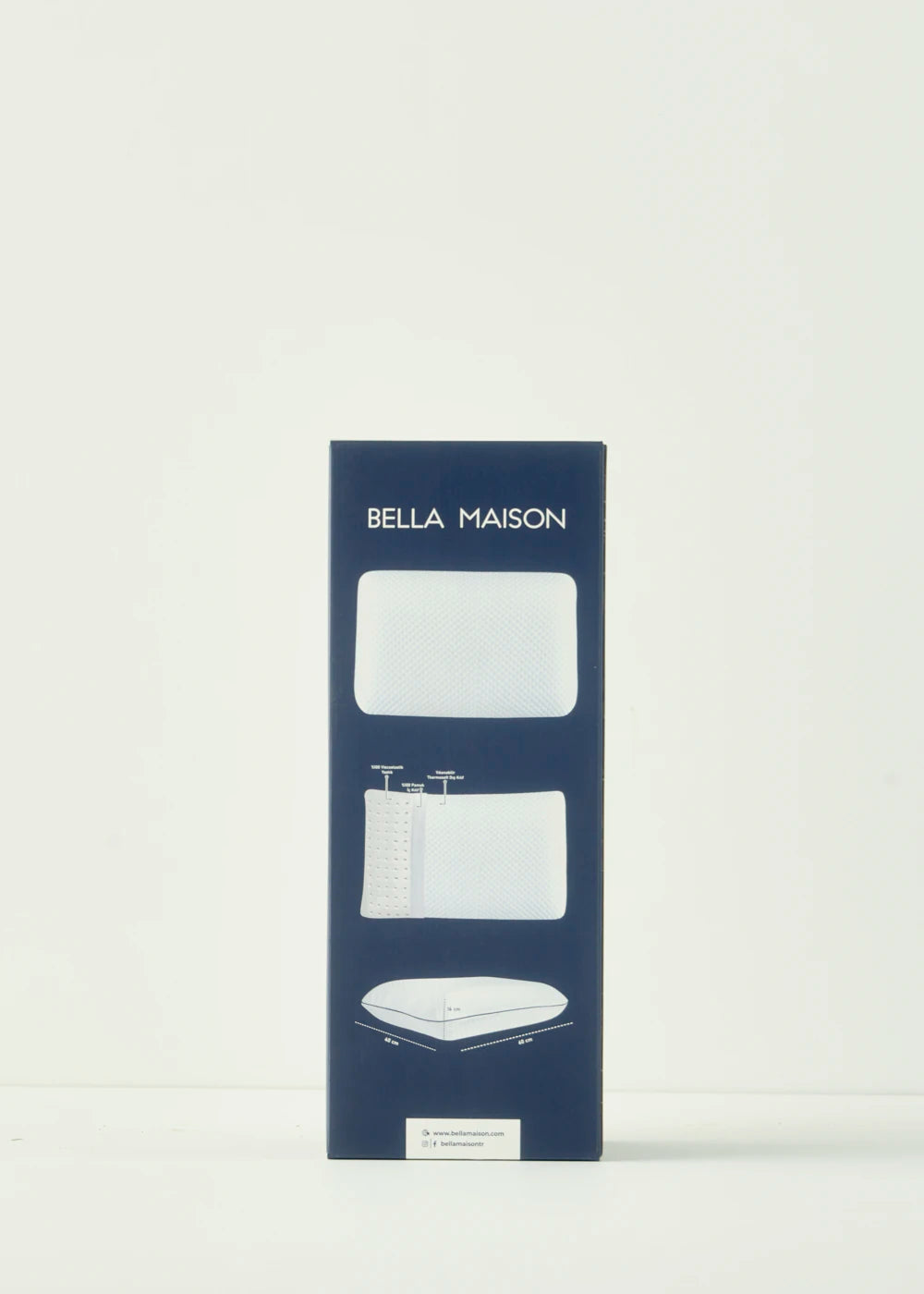 Relax Visko Yastık Beyaz (60x40x13 cm) - 6