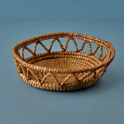 Camila Rattan Dekoratif Tepsi Naturel (35x45x12 cm)