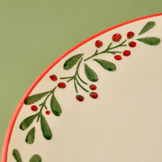 Cochina Seramik Servis Tabağı Kırmızı (26 cm)