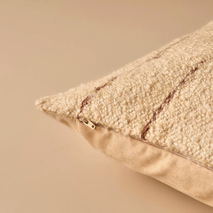 Wool Kırlent Kılıfı Bej (35x50 cm) - 3
