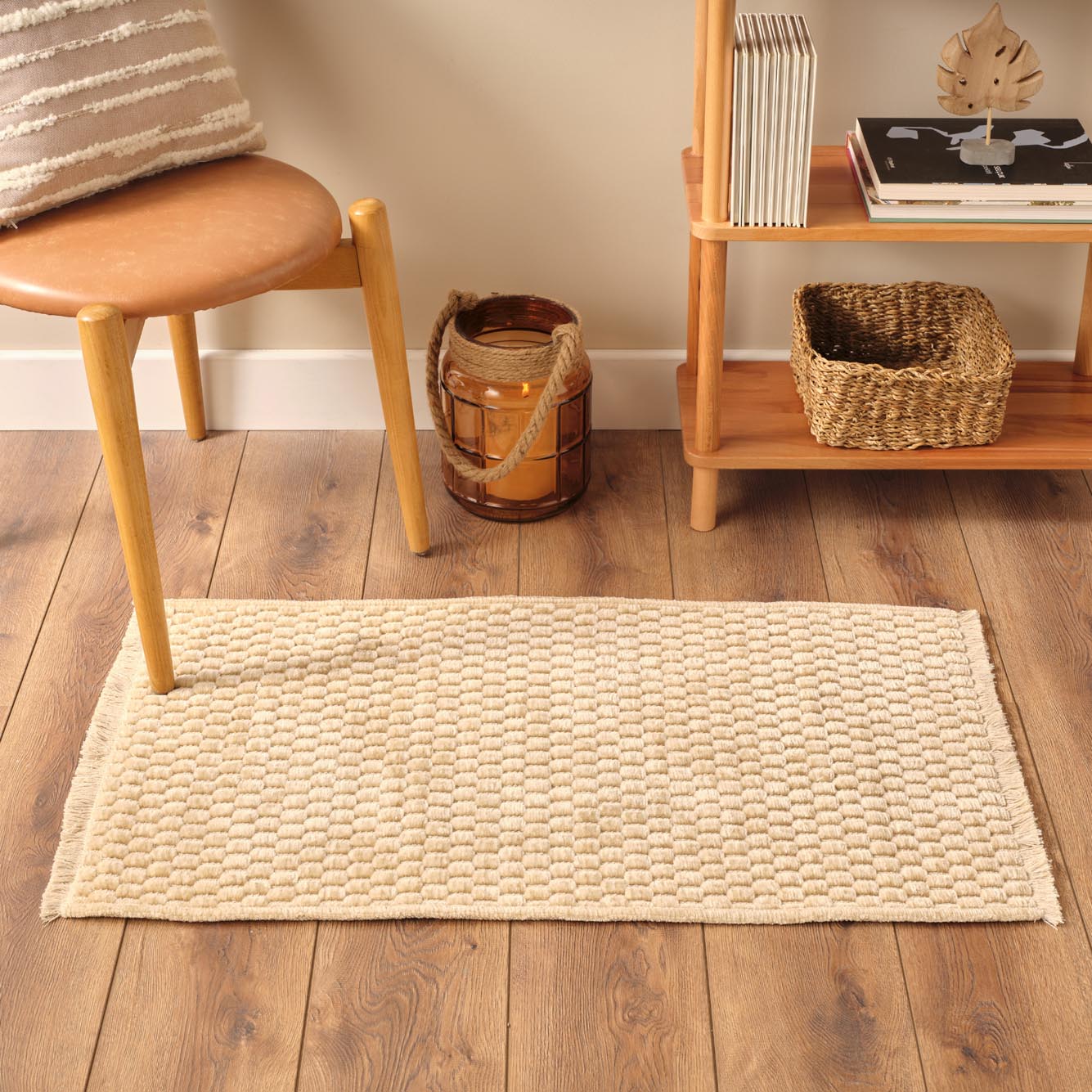 Honeycomb Kilim Bej (80x150 cm) - 4