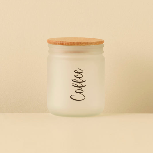 Coffee Cam Saklama Kabı Naturel (446 cc)