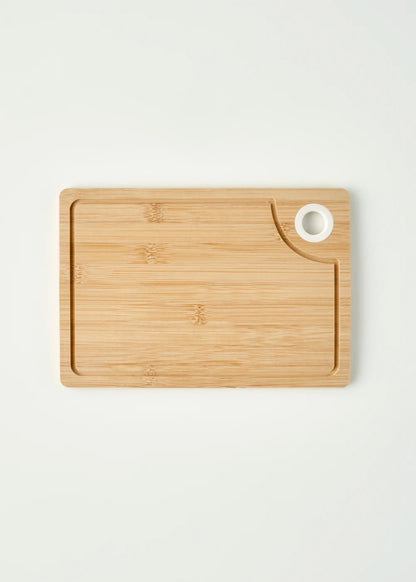 Ronna Bambu Kesme Tahtası Krem (30x20x1 cm)