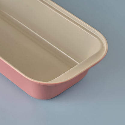 Dublin Çelik Fırın Kabı Krem (30x13x6 cm) - 30x13x6 cm - PEMBE - 2